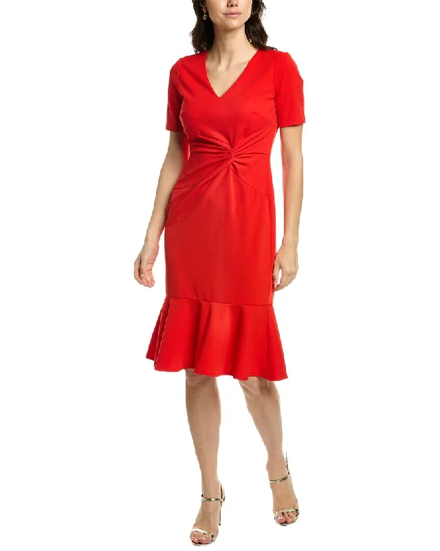 London Times Twisted Sheath Dress