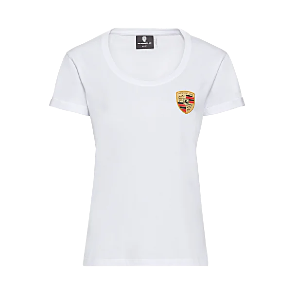 Porsche Women's T-Shirt (White) - Crest