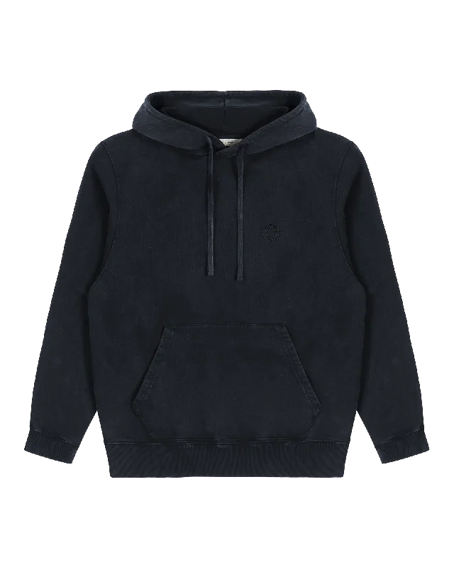 CHARCOAL GREY BOXY PULLOVER HOODIE