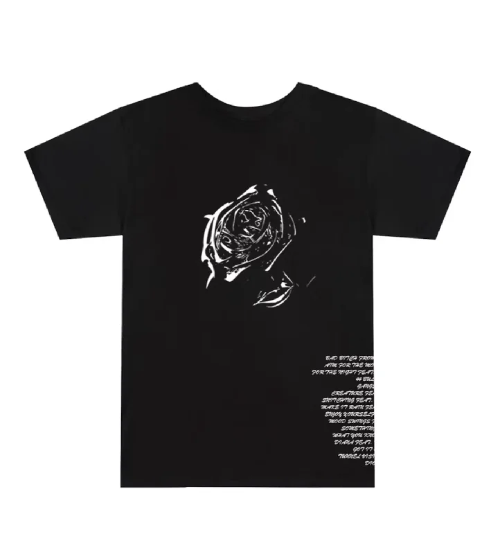 Vlone Pop Smoke Tracklist Black T-Shirt