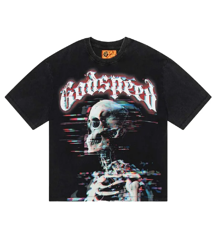 Godspeed Glitchy Tee Black