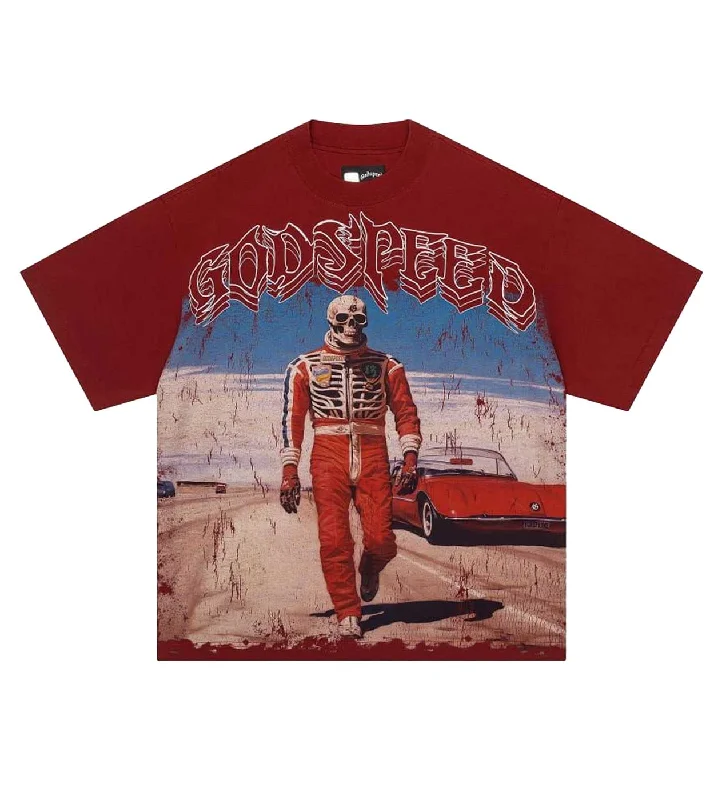 Godspeed F1 Skele Rarri Tee Crimson