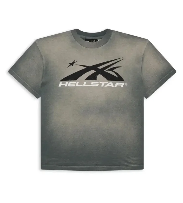 Hellstar Sport Logo Gel Tee Grey