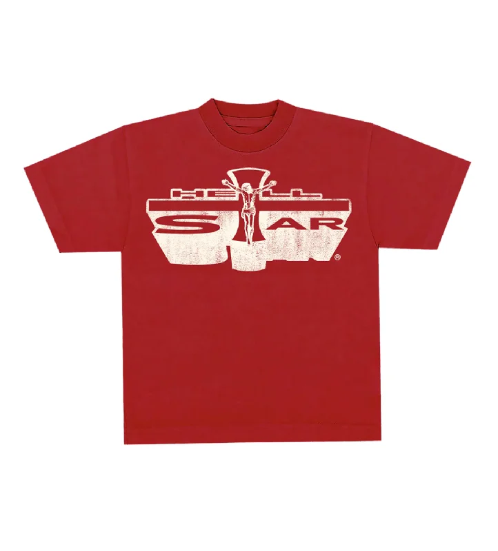 Hellstar Studios Jesus Emblem Tee Blood Red