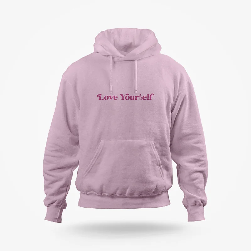 Love Yourself | K-Pop Light Pink Hoodie