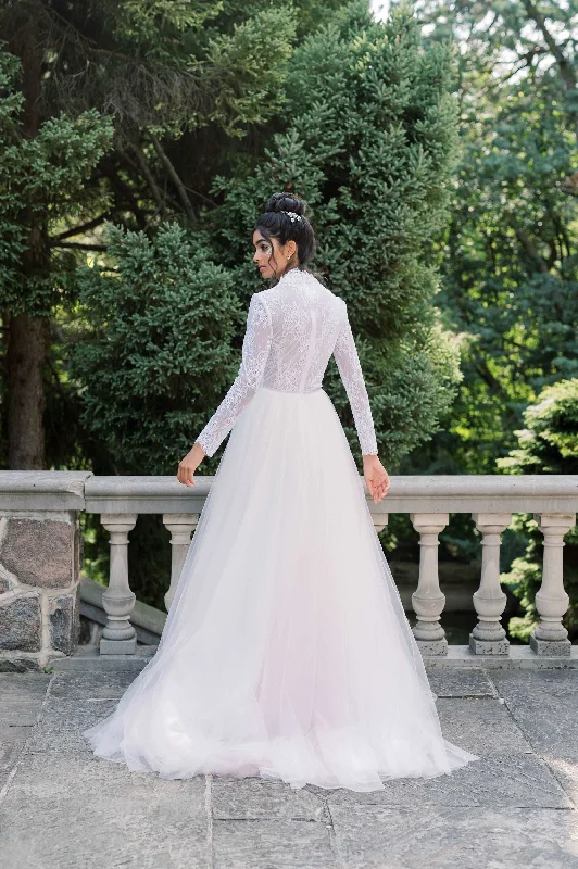 ANENOME Off the Rack Purple Wedding Dress