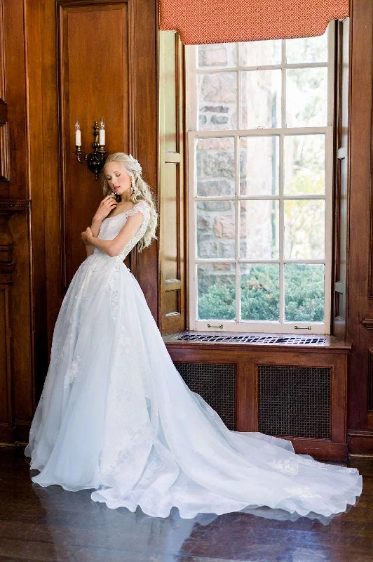 CHARLOTTE Blue Organza Wedding Dress