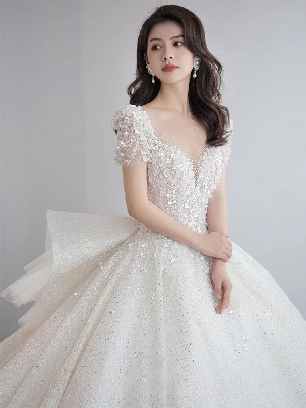 White Floor-length