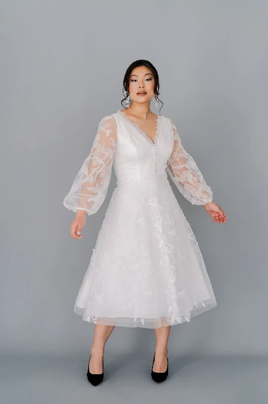 DORIS Tea Length Wedding Dress