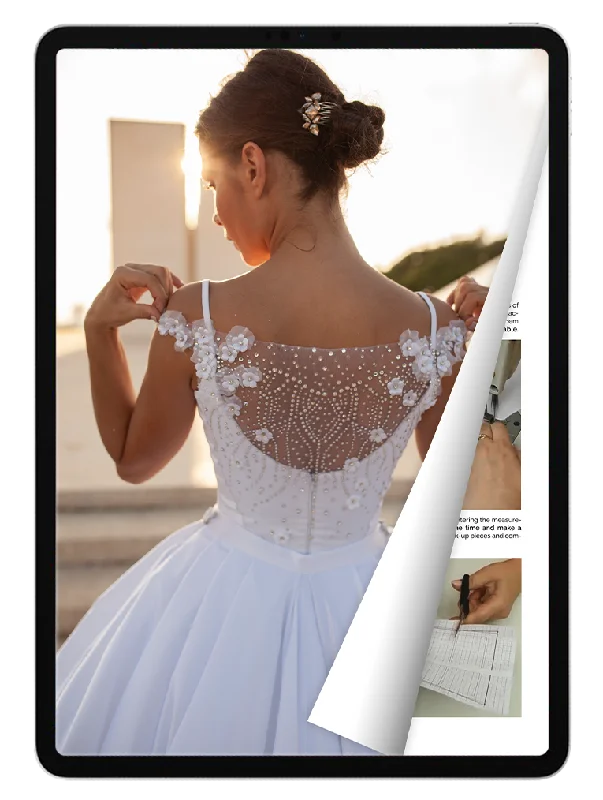 eBook: Open Shoulders and Folded Skirt Dress