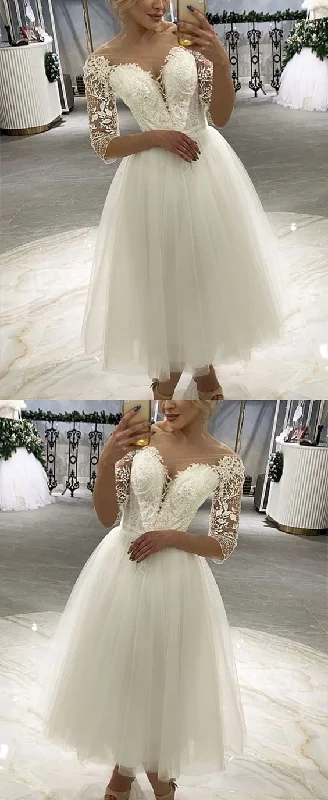 short vintage tulle wedding dress prom dress   cg16135