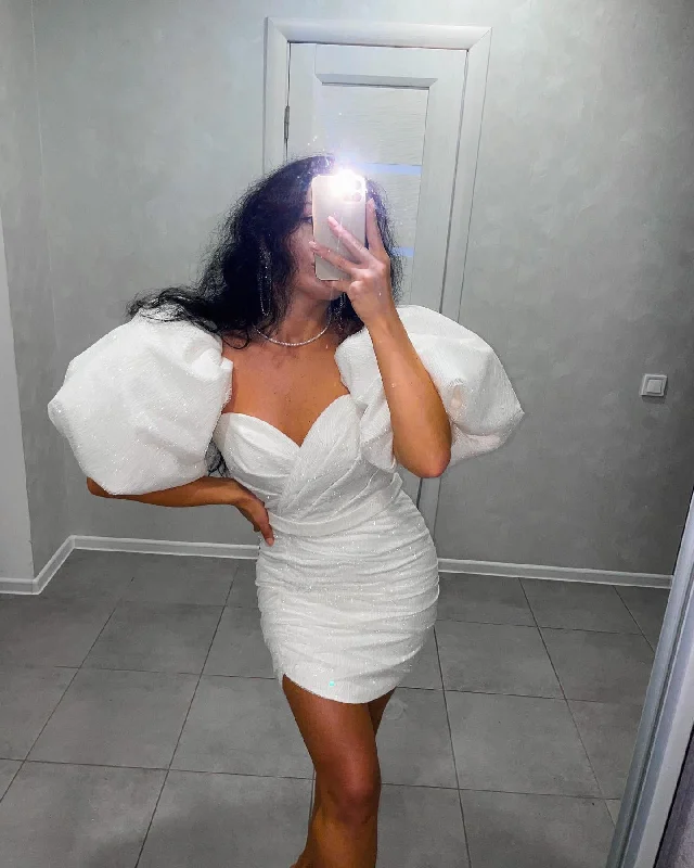 Shower Wedding Dress, Mini Bridal Gown