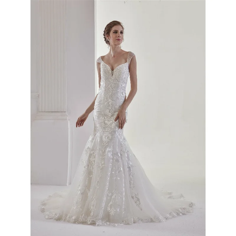Sweetheart Crystal Beaded Mermaid Wedding Dress