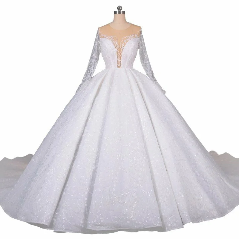 Sweetheart Sequin Wedding Ball Gown