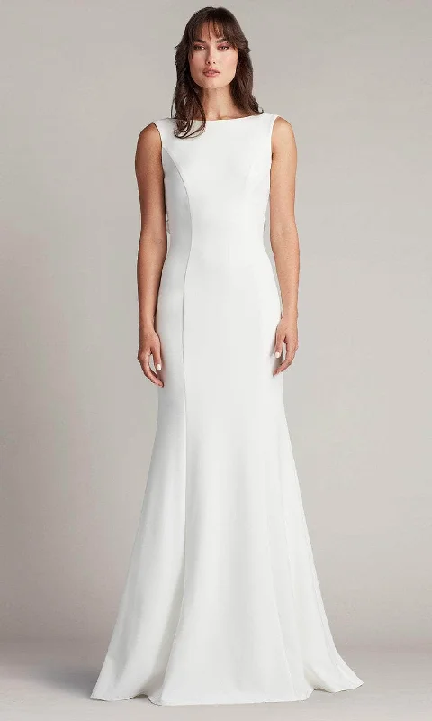 Tadashi Shoji BOS24104L - Beckwith Rosette Low Back Mermaid Gown